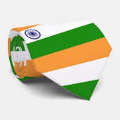 Krawatte mit der Flagge Indiens (Gerollt)