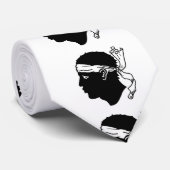 Krawatte mit der Flagge Korsikas, Frankreich (Gerollt)