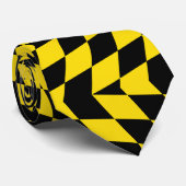 Krawatte mit der Flagge Münchens, Bayern (Gerollt)