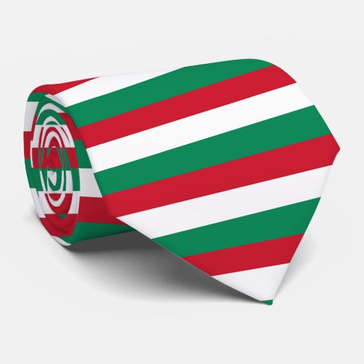 Krawatte mit der Flagge Ungarns (Gerollt)