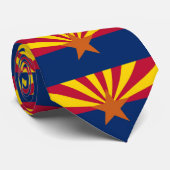 Krawatte mit der Flagge von Arizona, USA (Gerollt)