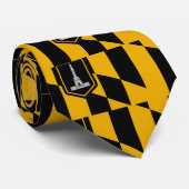 Krawatte mit der Flagge von Baltimore City, Maryla (Gerollt)