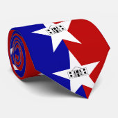 Krawatte mit der Flagge von San Antonio, Texas, US (Gerollt)