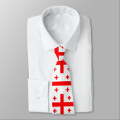 Krawatte mit der georgischen Flagge (Gebunden)