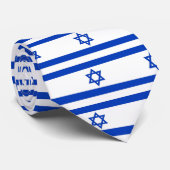 Krawatte mit der israelischen Flagge (Gerollt)