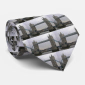 Krawatte mit der Tower Bridge über der Themse (Gerollt)