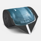 Krawatte mit einem coolen Auto von oben genanntem (Gerollt)