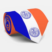 Krawatte mit Flag von New York City, USA (Gerollt)
