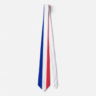 Krawatte mit Flagge von Frankreich