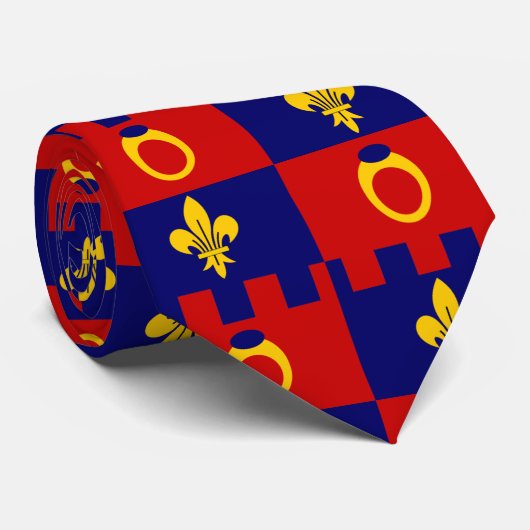 Krawatte mit Flagge von Montgomery County MD (Gerollt)