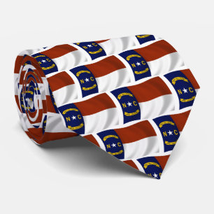 Krawatte mit Flagge von North Carolina