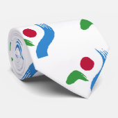Krawatte mit Flagge von Seoul, Südkorea (Gerollt)
