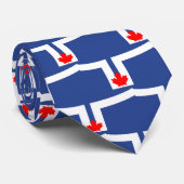Krawatte mit Flagge von Toronto, Ontario (Gerollt)