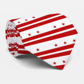 Krawatte mit Flagge von Washington DC, USA (Gerollt)
