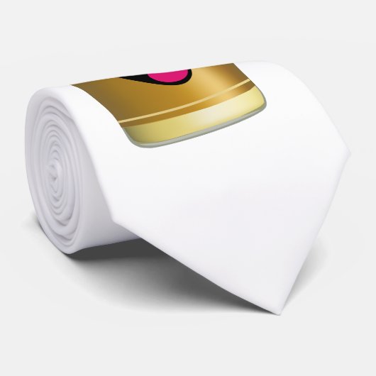 Krawatte mit Flasche (Gerollt)