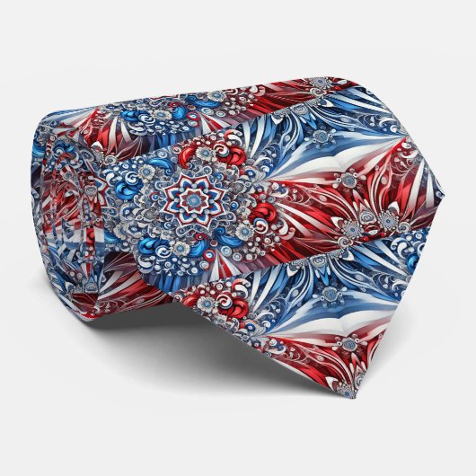 Krawatte mit französischem Farbdesign (Gerollt)