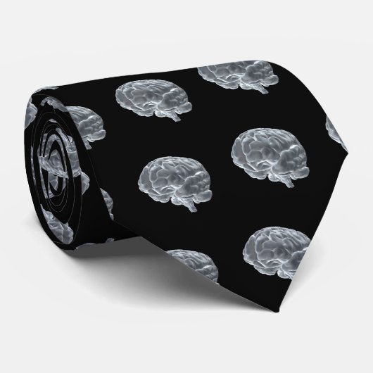 Krawatte mit Gehirn (Gerollt)