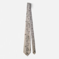 Krawatte mit Handkopie von Bach von Tony Cimino