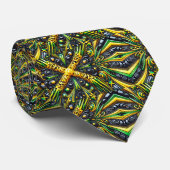 Krawatte mit jamaikanischem Farbdesign (Gerollt)