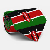 Krawatte mit kenianischer Flagge (Gerollt)