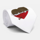 Krawatte mit Liebe, die Sie entpackt Herz (Gerollt)