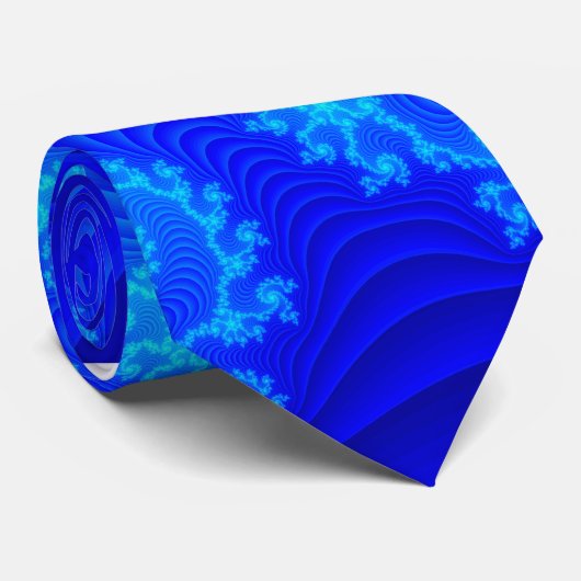 Krawatte mit Mandelbrot Muster (Gerollt)