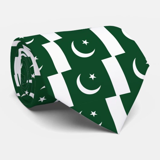 Krawatte mit pakistanischer Flagge (Gerollt)
