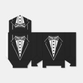 Krawatte mit schwarzem und weißem Bow mit Tux Geschenkschachtel (Ungefaltet)