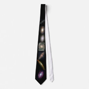 Krawatte mit sieben Galaxien