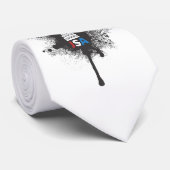 Krawatte mit SprayLogo (Gerollt)