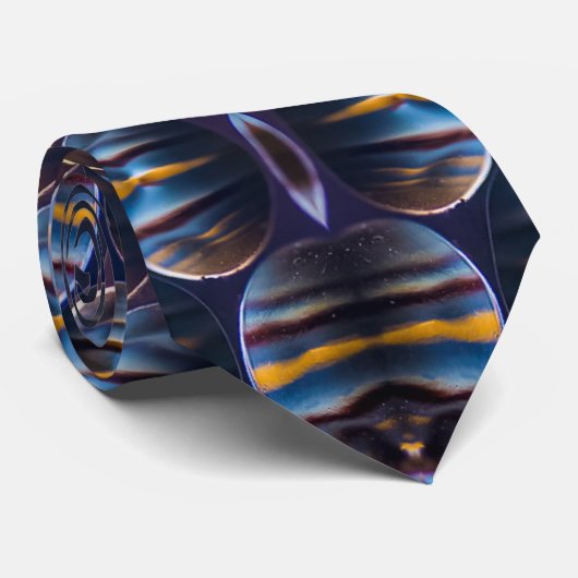 Krawatte mit Wabendesign (Gerollt)