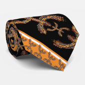 KRAWATTE MOTIV MZEB AMAZIGH BERBERSYMBOL (Gerollt)