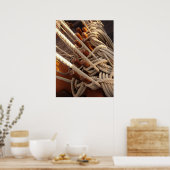 Krawatte nach unten poster (Küche)