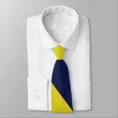 Krawatte Navy Blue and Maze Diagonal Striped (Gebunden)