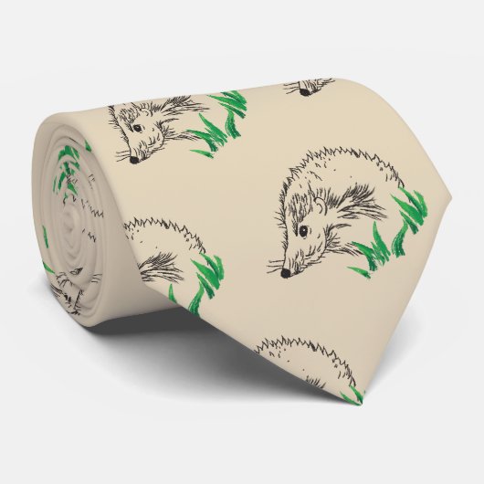 Krawatte niedlicher Igel (Gerollt)