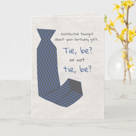 Krawatte, oder? karte (Gelbe Blume)