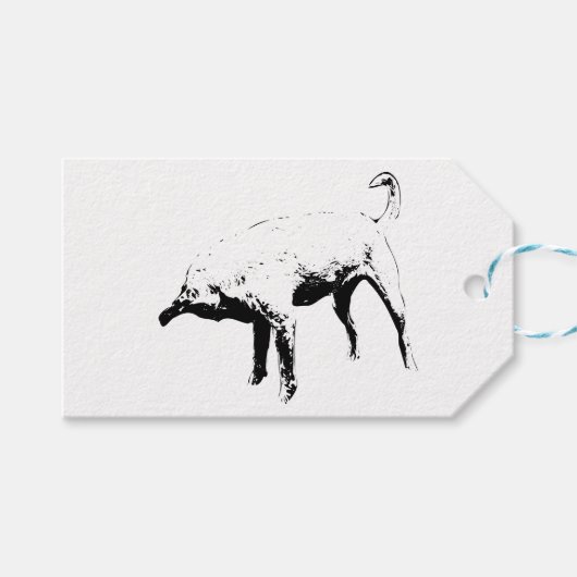 Krawatte-On-Curious Spark Geschenkanhänger (Vorderseite (Horizontal))