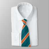 Krawatte Orange Diagonal Strip (Gebunden)