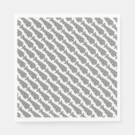 Krawatte Papa Office macht Spaß Serviette (Vorderseite)