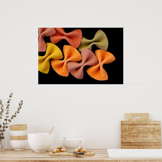 Krawatte Pasta Poster (Küche)