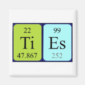 Krawatte Periodenmagnet Magnet (Vorne)