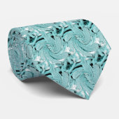 Krawatte Pinwheel - Aqua (Gerollt)