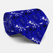 Krawatte Pinwheel - Bright Blue (Gerollt)