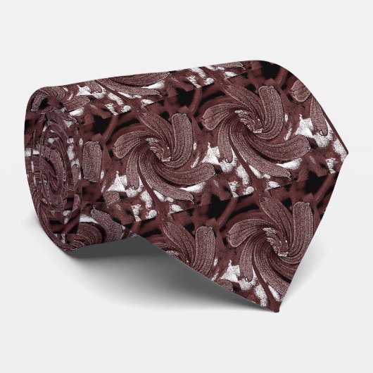 Krawatte Pinwheel- Maroon (Gerollt)