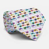 Krawatte - Pop-Kunst-Augen (Gerollt)