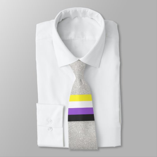 Krawatte Pride Non-Binary Rainbow LGBTI (Gebunden)