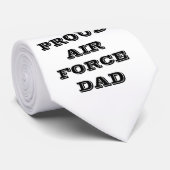Krawatte Proud Air Force Vater (Gerollt)