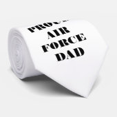 Krawatte Proud Air Force Vater (Gerollt)
