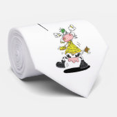 Krawatte punke Kuh (Gerollt)