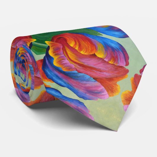 Krawatte Rainbow Tulip (Gerollt)